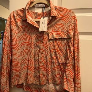 Proenza Schouler white label crop shirt